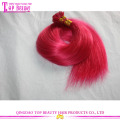 Quality cheap wholesale color fuchsia europe human hair flat tip extensions